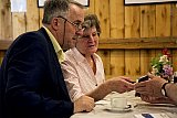 B&uuml;rgermeister Karl Lehner und die fr&uuml;here Obfrau der Dorferneuerung, Elfriede Haslinger
 - Bl&uuml;tenfest 2018